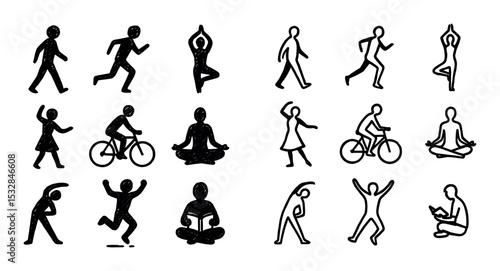 Silhouette Icon Grid