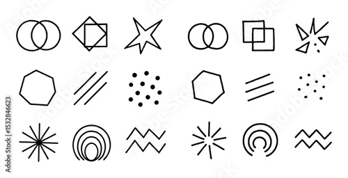Abstract Geometric Icons
