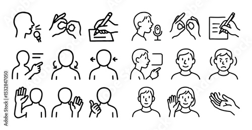 Communication Icons Grid