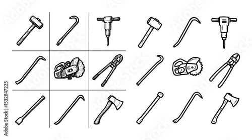 Demolition Tools Icons