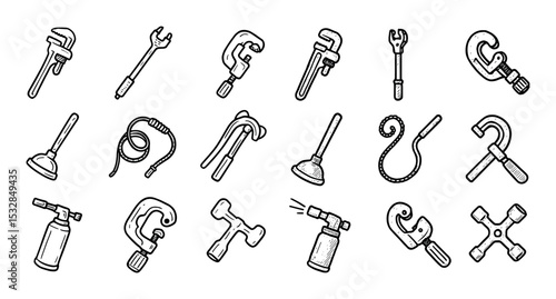 Hand-drawn Plumbing Icons