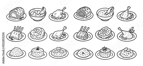 Gourmet Dish Icons