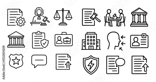 Administrative Law Icons