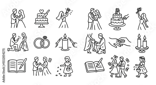 Wedding Traditions Icons