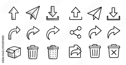 Minimal Action Icons Grid