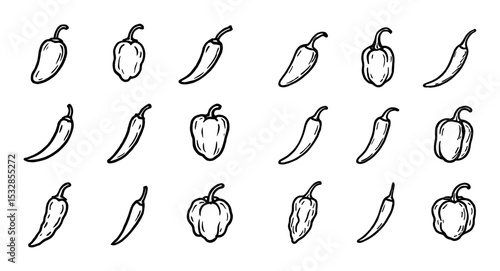 Spicy Pepper Icons
