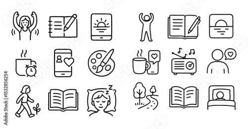 Self-Care Icons Grid