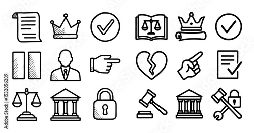 Legal Positivism Icons