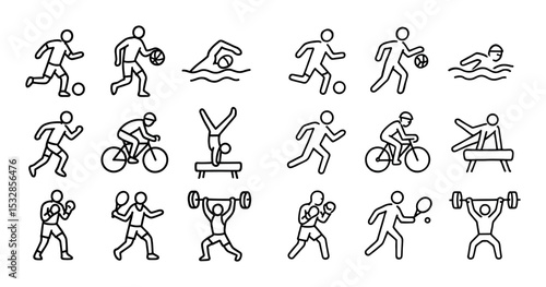 Athlete Icons Grid