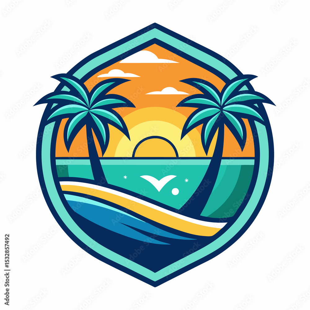 Obraz premium palm tree on the beach