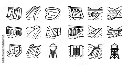 Water Structure Icons