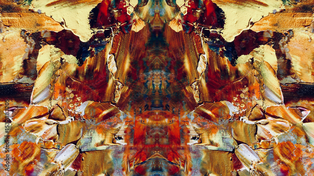 Fototapeta premium Abstract art background . Hand painting artwork on canvas .