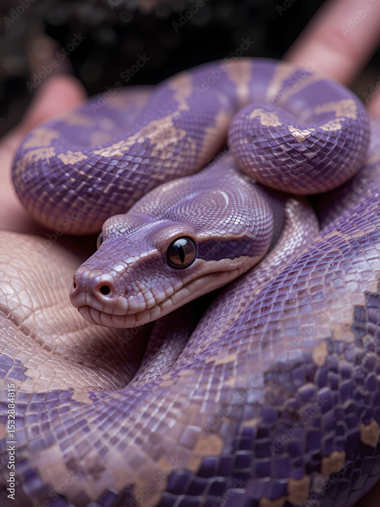 Obraz premium reticulated python purple are arguably some of the most beautiful pythons in the world, and some of the most sought after.