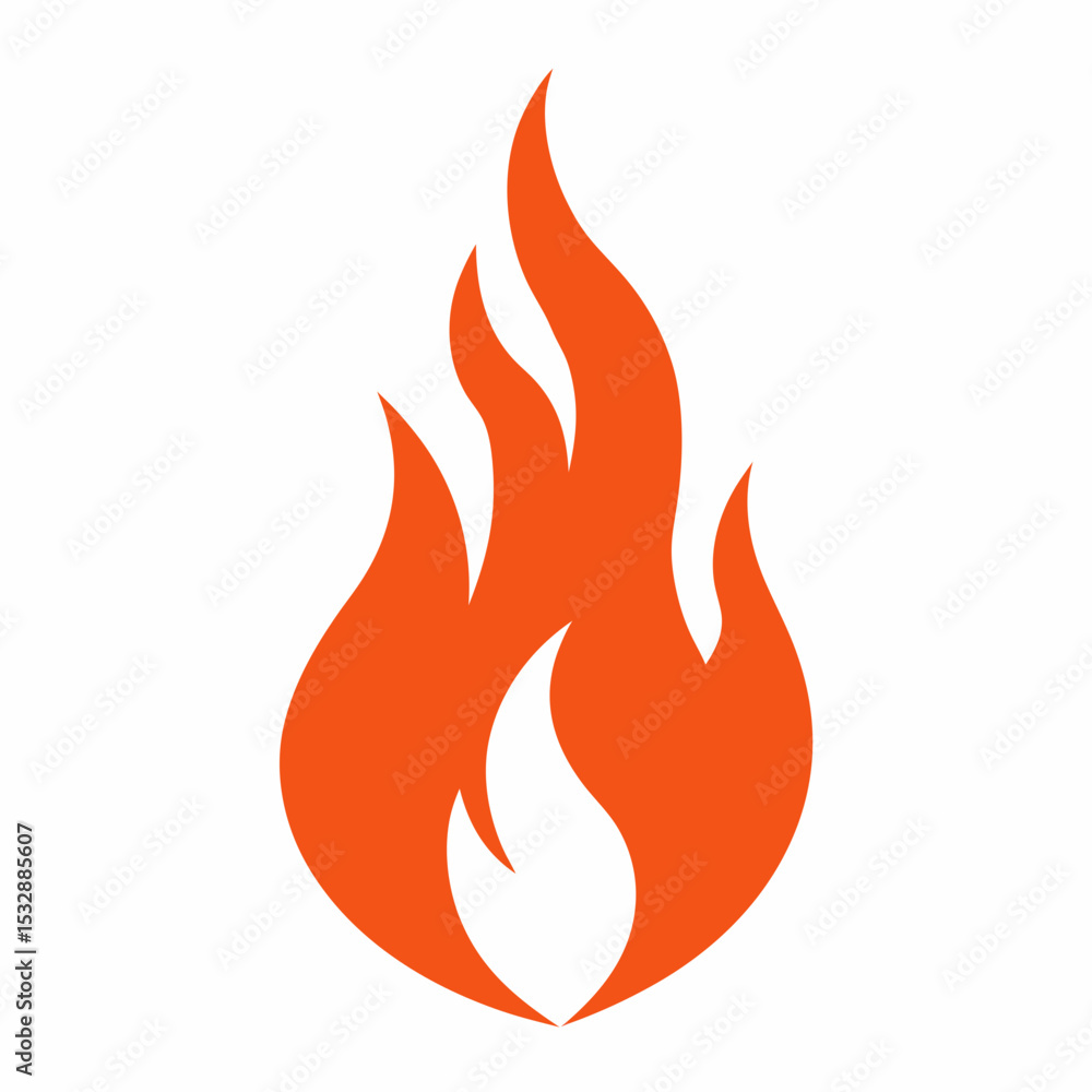 vector illustration of a fire icon vector illustration of a fire icon