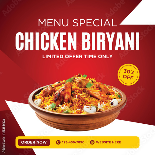 Chicken Biryani Menu Special 30 Off Limited Time Offer