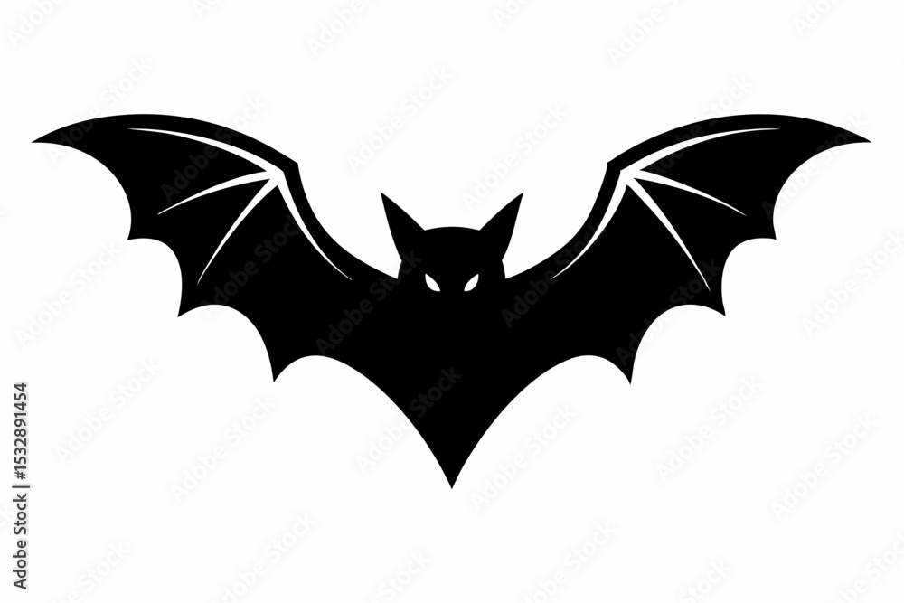 Fototapeta premium bat sihouette black vector