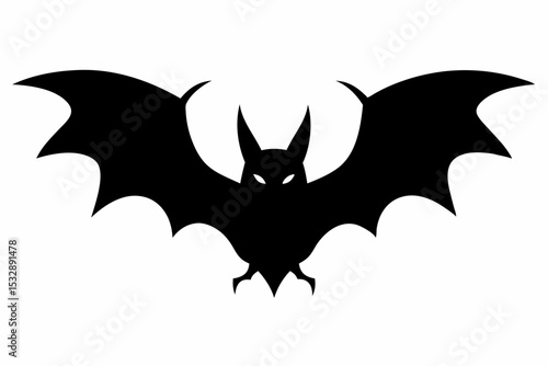 Wallpaper Mural bat sihouette black vector Torontodigital.ca