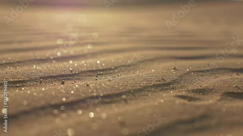 Close-up desert sand sparkles