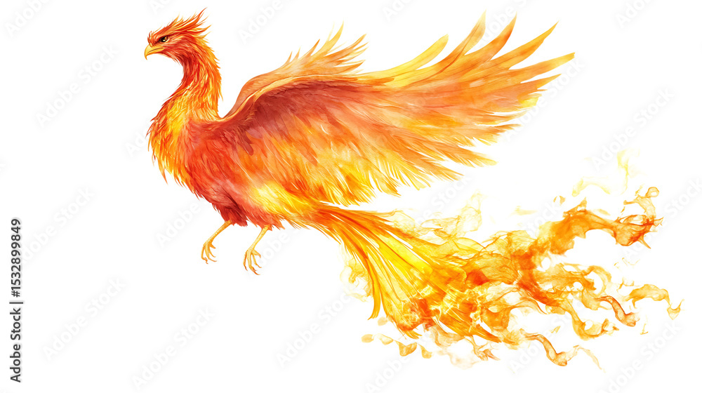 Obraz premium rooster in fire