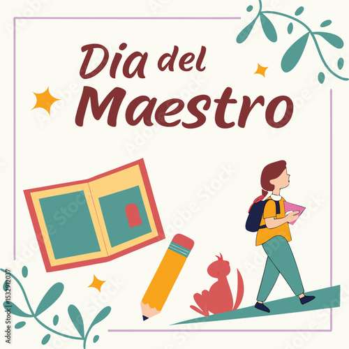 Día del Maestro template for Instagram and Facebook posts