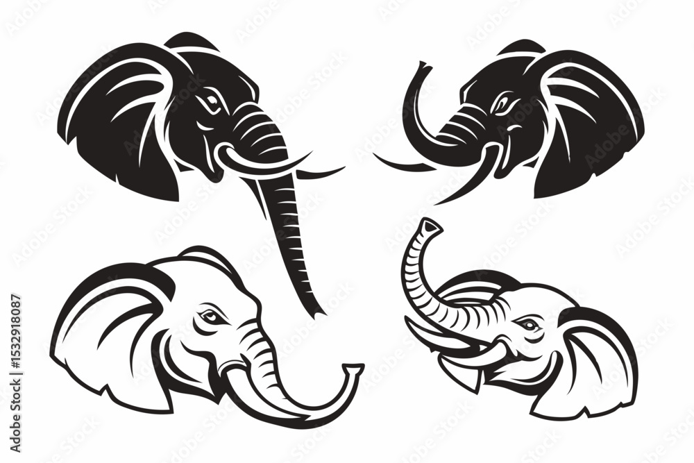 Naklejka premium set of various animals