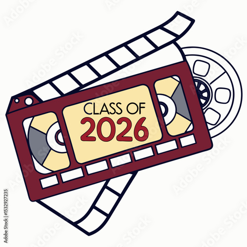 Class of 2026 graduation film reel design