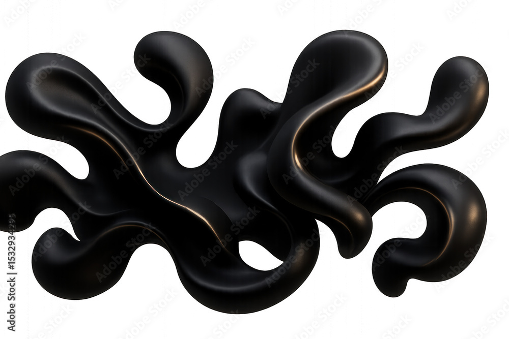 Black and gold abstract pattern with swirling lines and geometric shapes isolated on transparent background. Black and gold abstract pattern with swirling lines and geometric shapes isolated on transparent background.