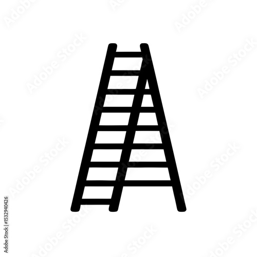 ladder icon on white background  .svg
