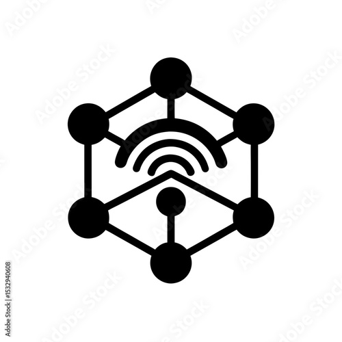 network or wi fi icon on white background  .svg