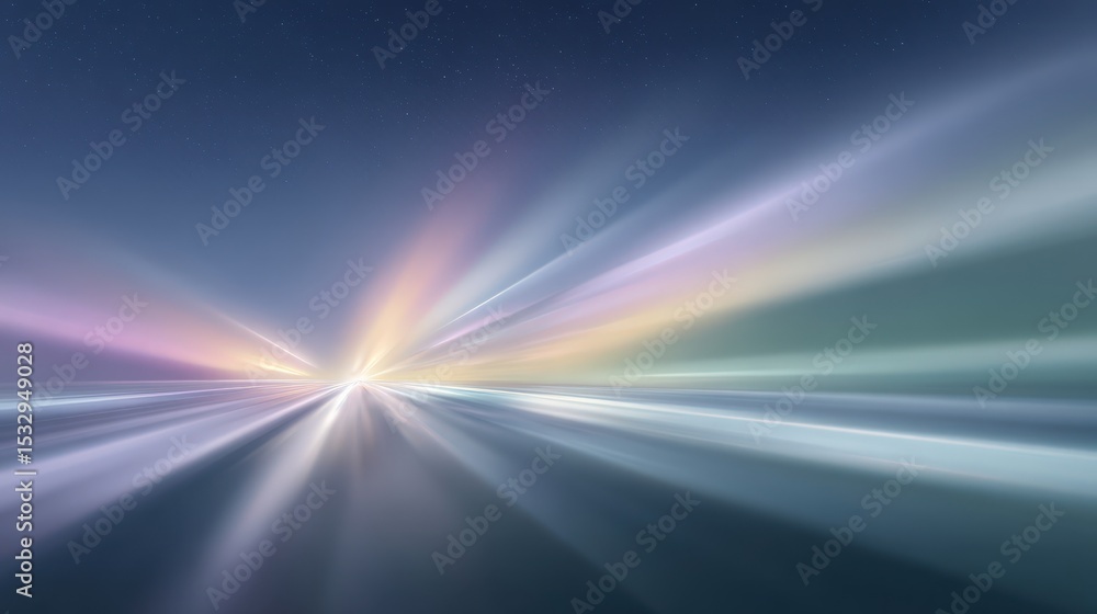 Night Highway Speed Light Trails Motion Blur Night Highway Speed Light Trails Motion Blur