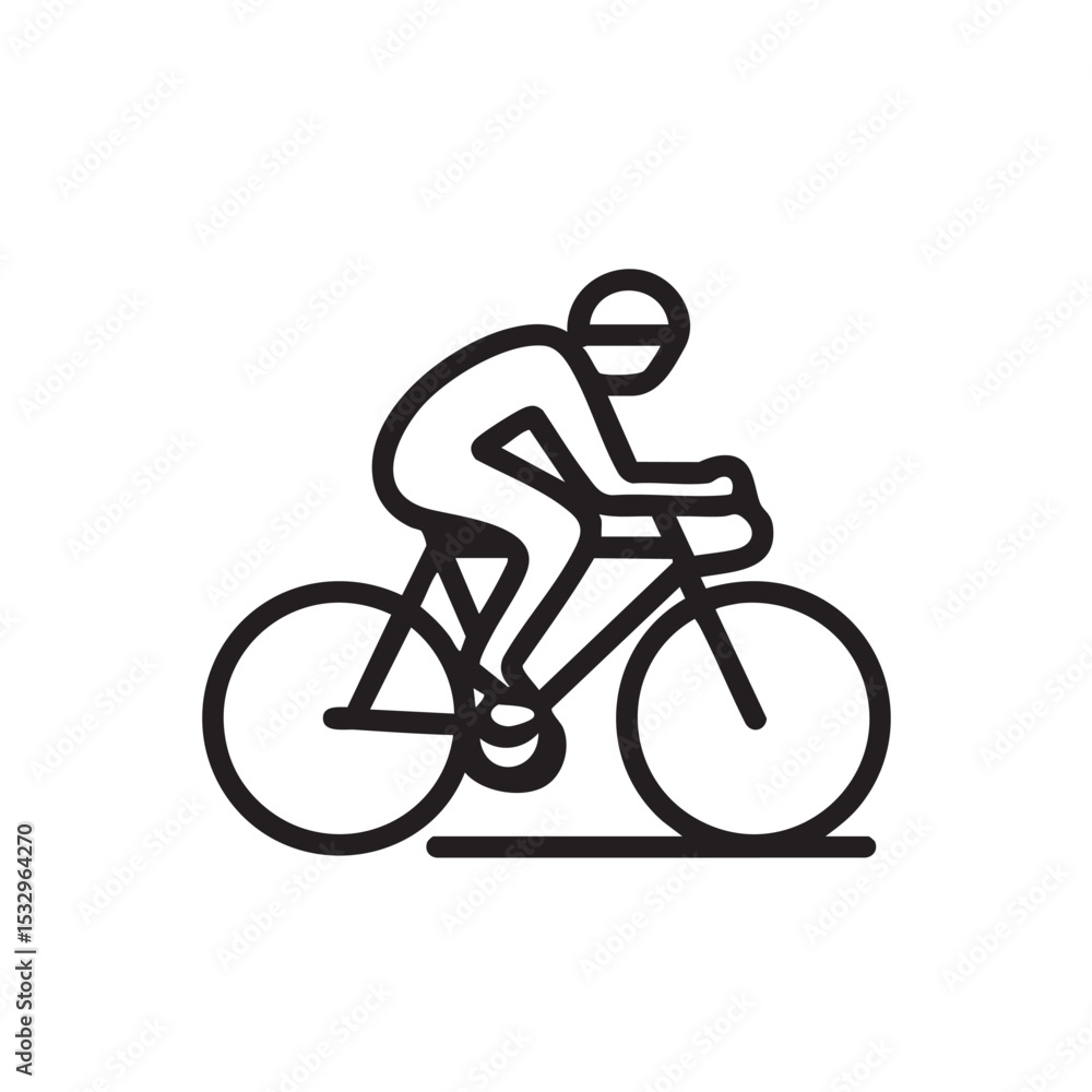 Bike rider in motion for fitness and outdoor adventure vector illustration Bike rider in motion for fitness and outdoor adventure vector illustration