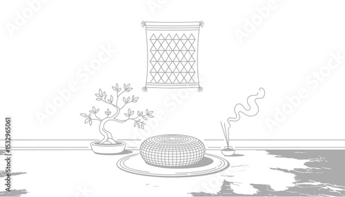 Vector illustration of an empty metal bird cage design for your shopping cart