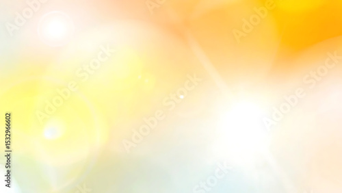 Warm summer sunshine abstract background featuring soft pastel colors and lens flare