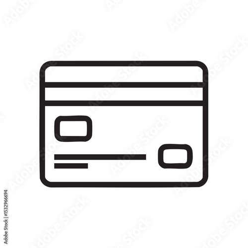 Basic credit card design for digital transactions and payments vector illustration