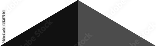 obtuse isosceles triangle very short two parts with specific geometric features.