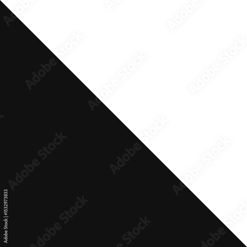 rectangular triangle with straight geometric sides