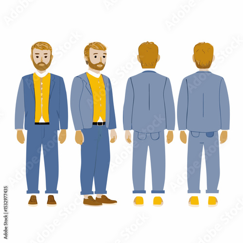 Realistic Urban People Vector – High-Definition Photorealistic EPS Illustration