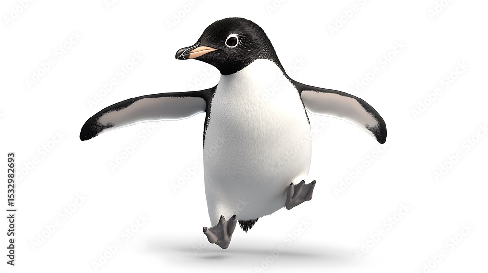 Obraz premium penguin isolated on white