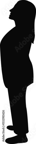 a woman body silhouette vector