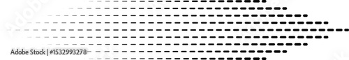 Triangular-ended parallel dashed lines forming an intricate geometric design.