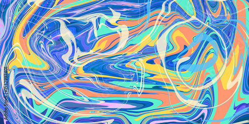 Wallpaper Mural Abstract colorful neon retro backdrop, lines in blue, purple and green colors, Dynamic motion, neon background. 
 Torontodigital.ca