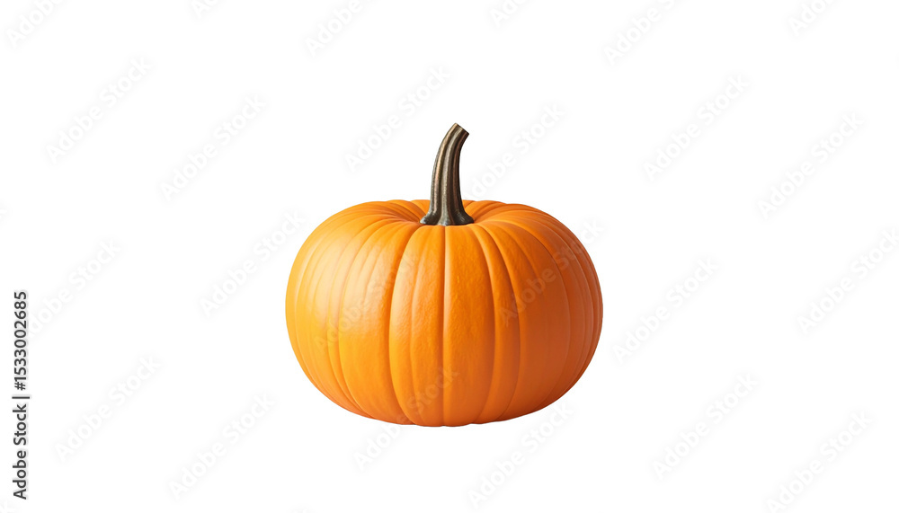 A vibrant orange pumpkin on display, embodying autumn's warmth and harvest season A vibrant orange pumpkin on display, embodying autumn's warmth and harvest season