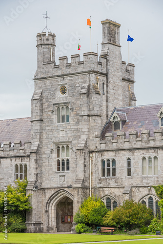 The Long Hall and clock tower in the historic quadrangle of University College Cork (UCC), a distinguished institution within the National University of Ireland network.