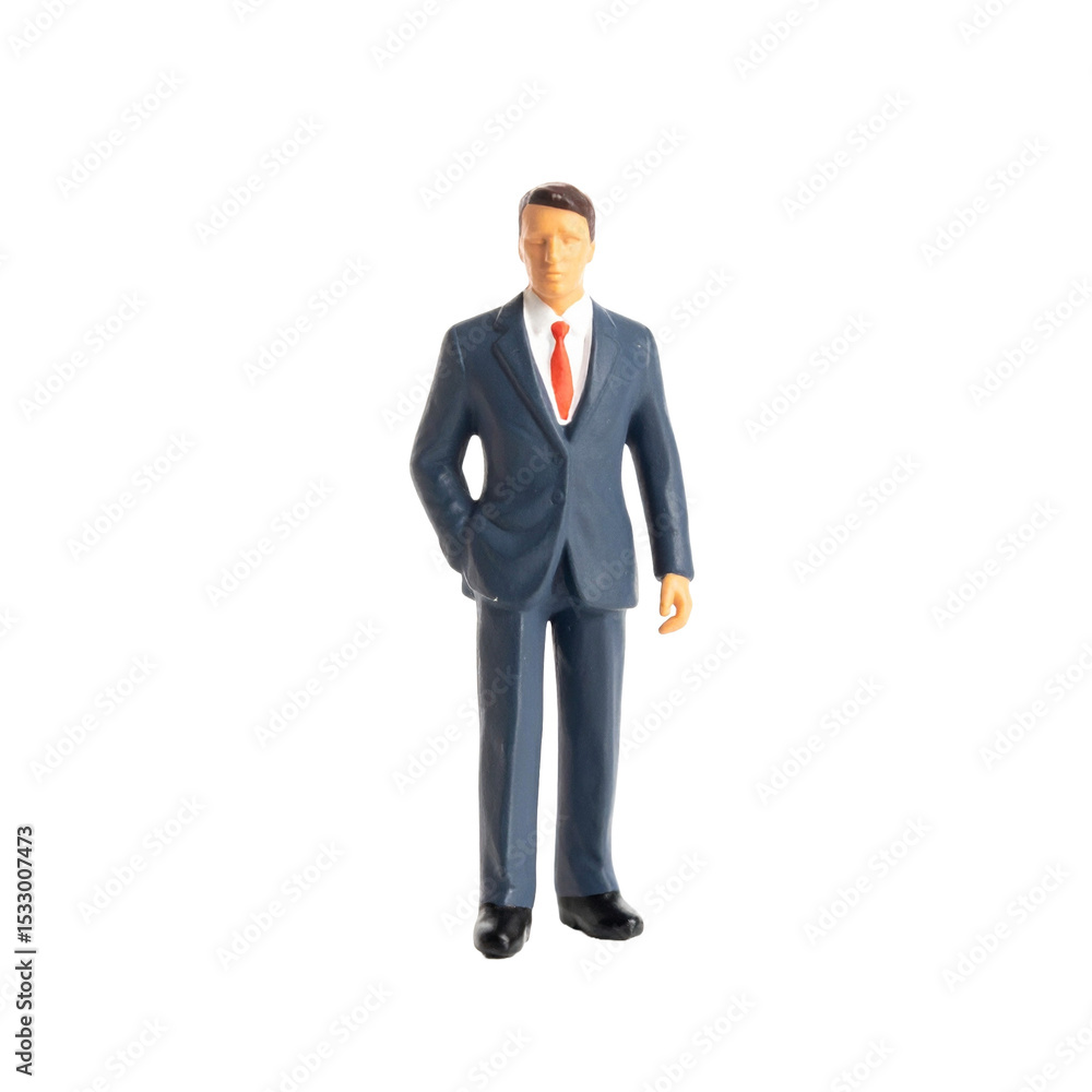 A Miniature Businessman in a Stylish Suit A Miniature Businessman in a Stylish Suit