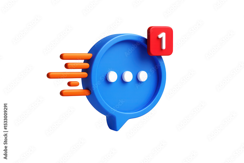 Obraz premium Fast Message Notification