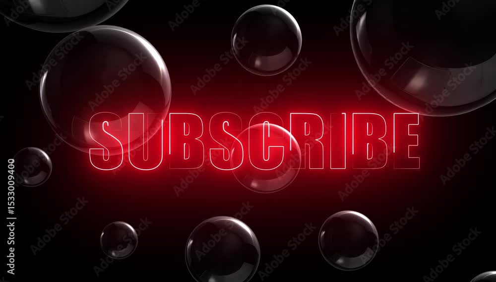 neon line glowing video intro like subscribe and bell icon animation concept,video end intro concept