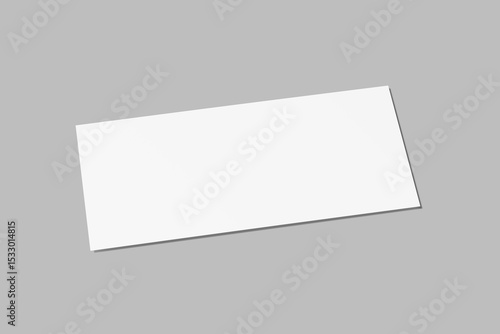 realistic gift voucher blank mockup template