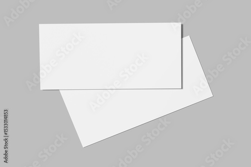realistic gift voucher blank mockup template