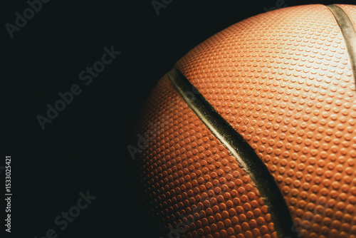 Fondo de una pelota de basquet para uso de imagen deportiva. background basketball