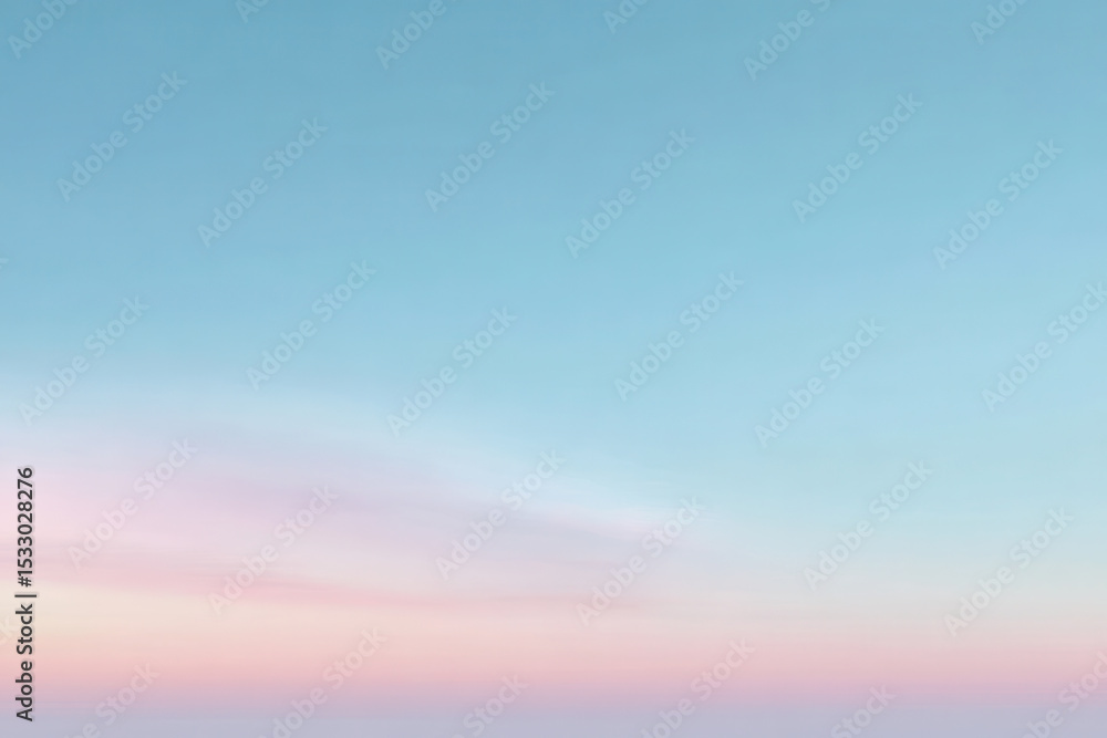 Obraz premium serene morning sky gradient featuring soft shades of blue pink and violet creating peaceful atmosphere